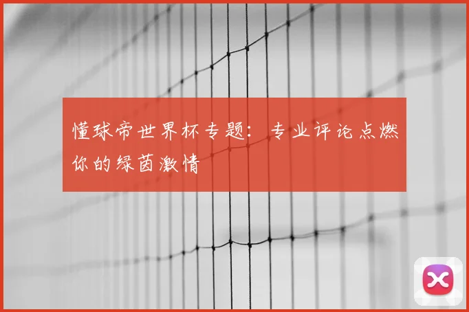 懂球帝世界杯专题：专业评论点燃你的绿茵激情